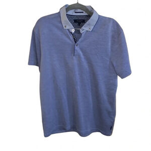 Ted Baker Blue Short Sleeve Polo Size 4